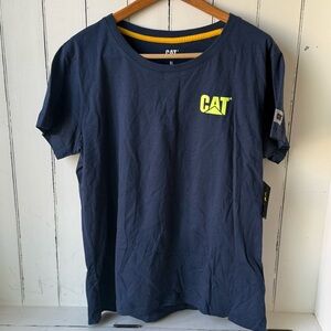 NWT CAT Navy Blue Work Shirt